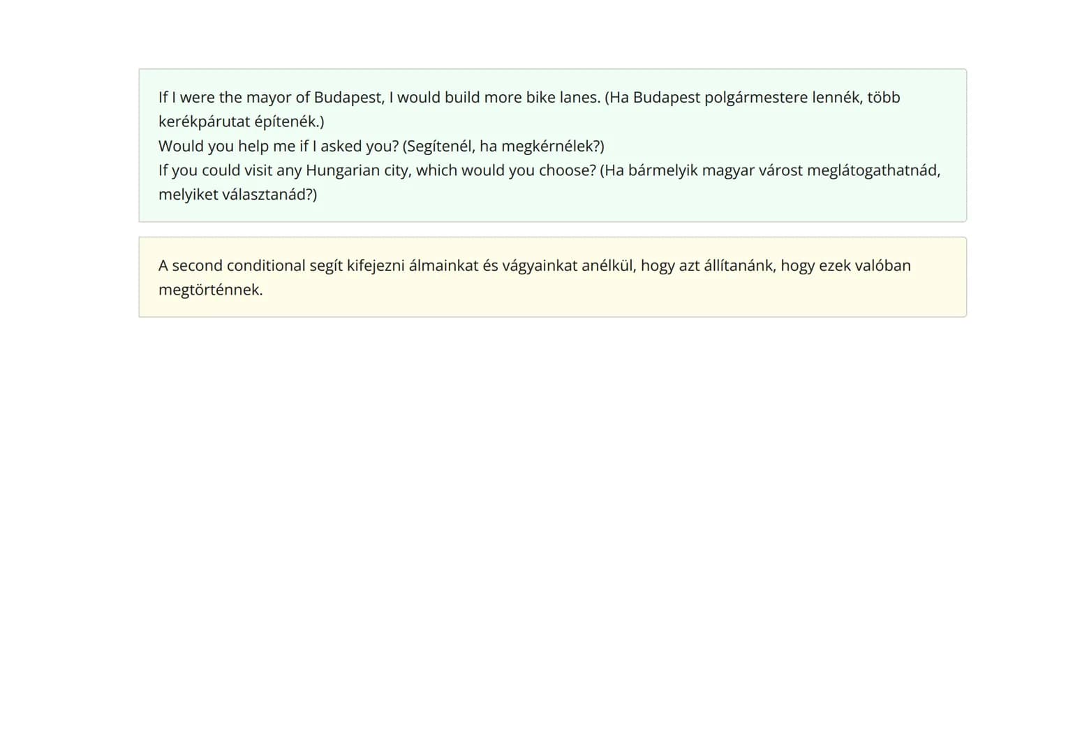 Felszólító és feltételes mód az angol nyelvben
Az imperative és conditional módok használata és gyakorlása
Angol • Grade 8 • Hungary
Mit fog