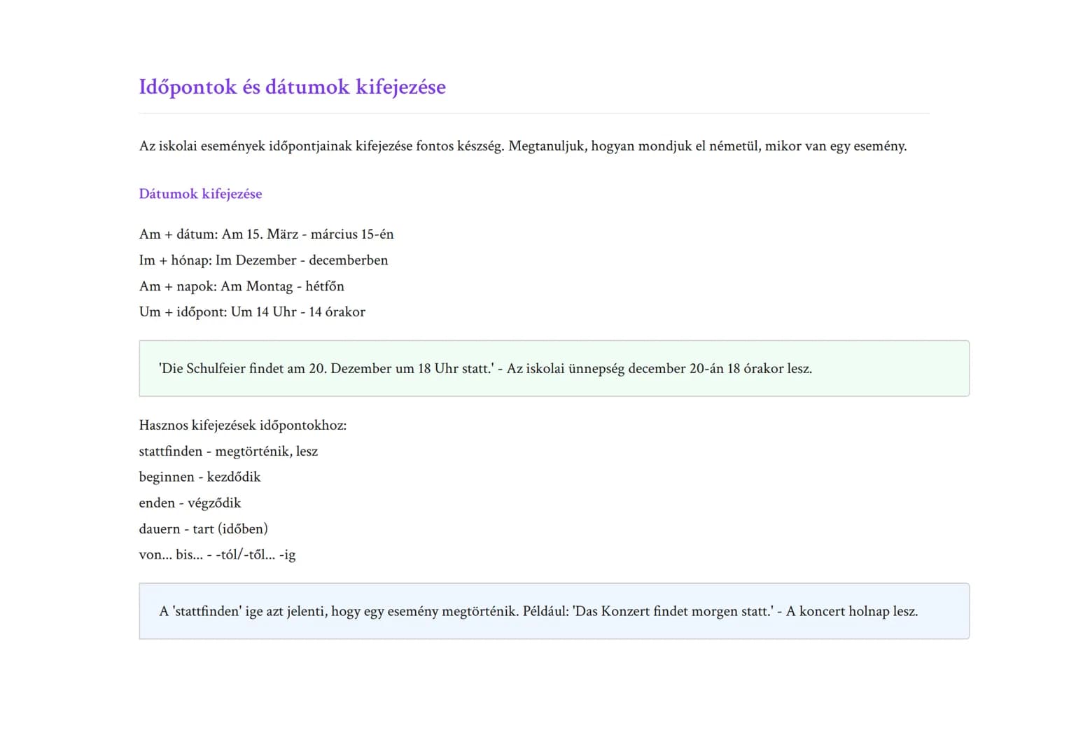 Iskolai események és ünnepségek németül
Német szókincs és kifejezések iskolai eseményekhez és ünnepségekhez
Német • Grade 7 • Hungary
Tanulá