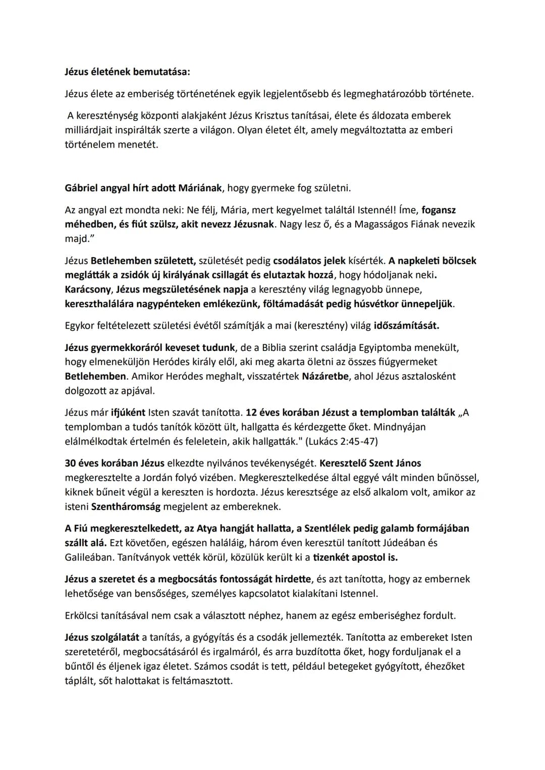 A Biblia ('könyvek') a kereszténység szent könyve
Az európai kultúra alapjának tekinthető:
Két fő része van:
ÓSZÖVETSÉG (Isten szövetsége a 