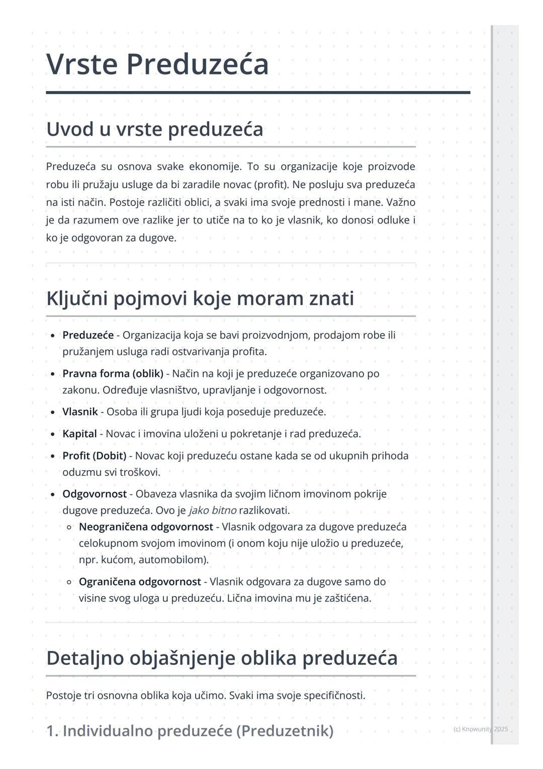 # Vrste Preduzeća

Uvod u vrste preduzeća

Preduzeća su osnova svake ekonomije. To su organizacije koje proizvode
robu ili pružaju usluge da