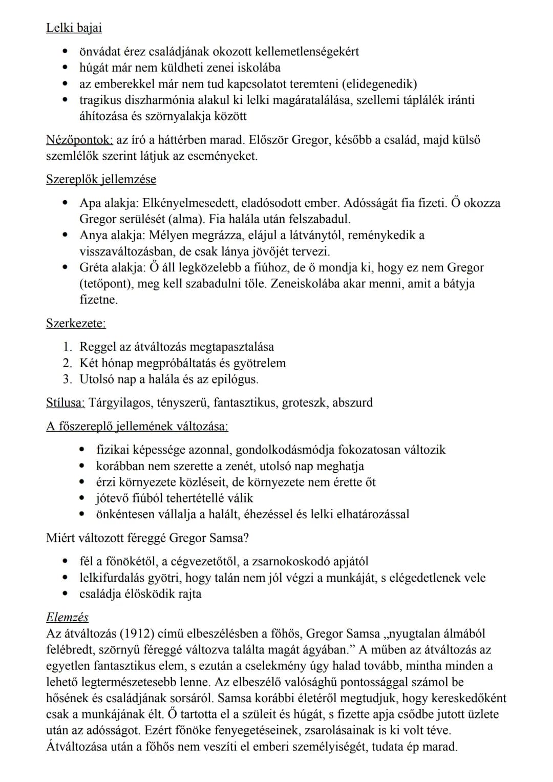 # Kafka Az átváltozás

Életpálya

*   Prágai születésű -Németül beszélő zsidó családba született
*   Jogi végzettséget szerzett, hivatalnokk