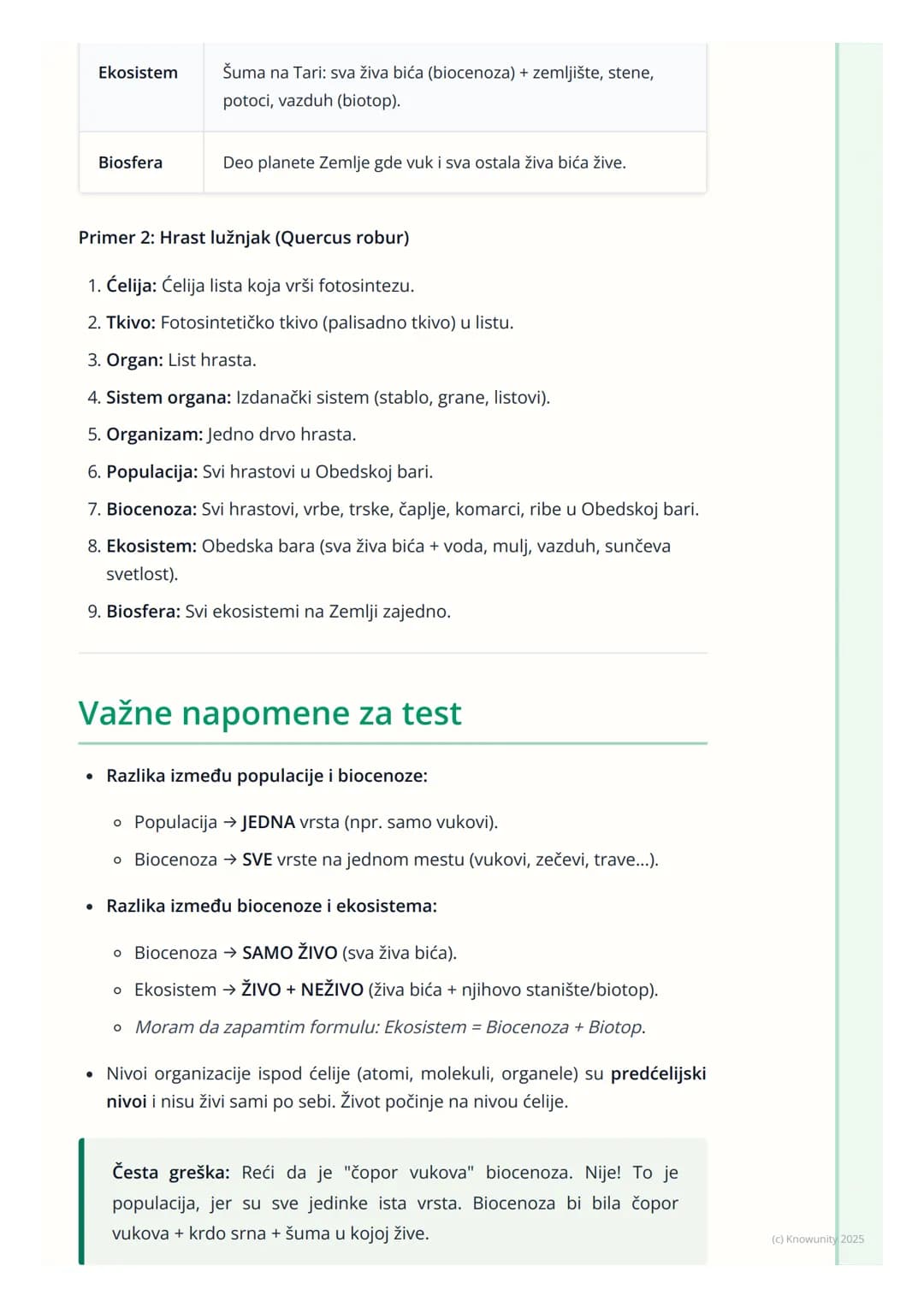 # Nivoi organizacije živog sveta

Uvod u nivoe organizacije

Sva živa bića, od najmanje bakterije do najvećeg drveta, imaju neku vrstu
organ