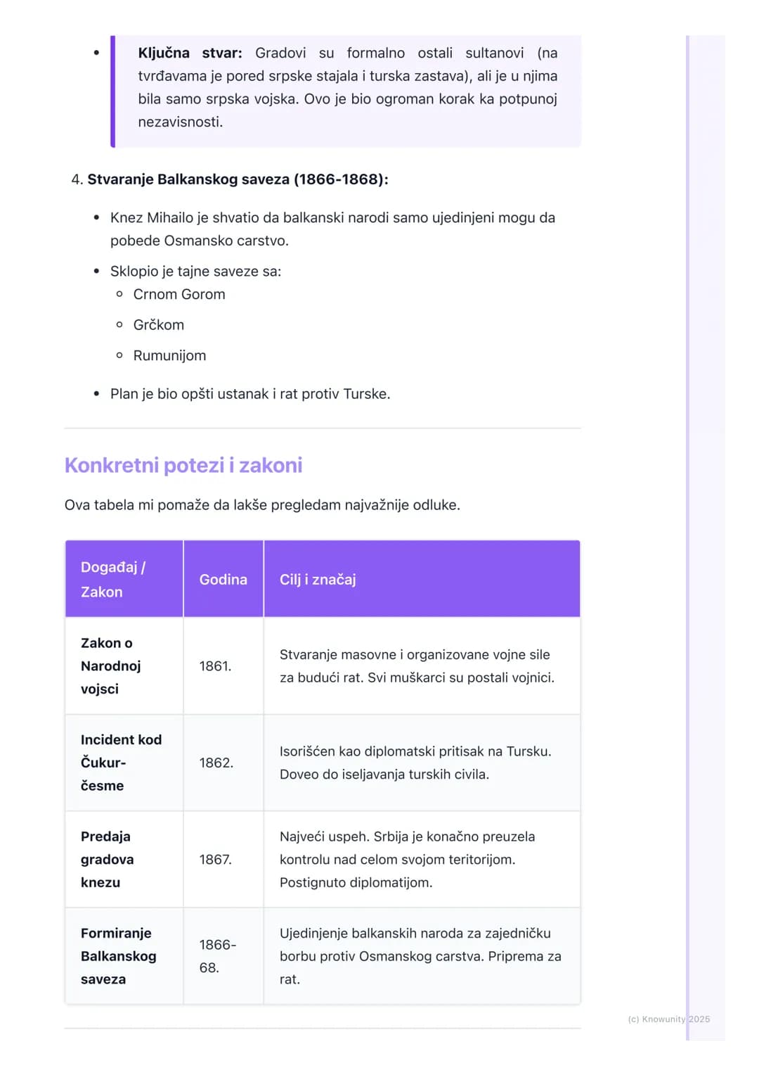 # Vladavina kneza Mihaila
Obrenovića

Uvod u period vladavine kneza Mihaila

Knez Mihailo Obrenović je vladao Srbijom u dva navrata. Njegova