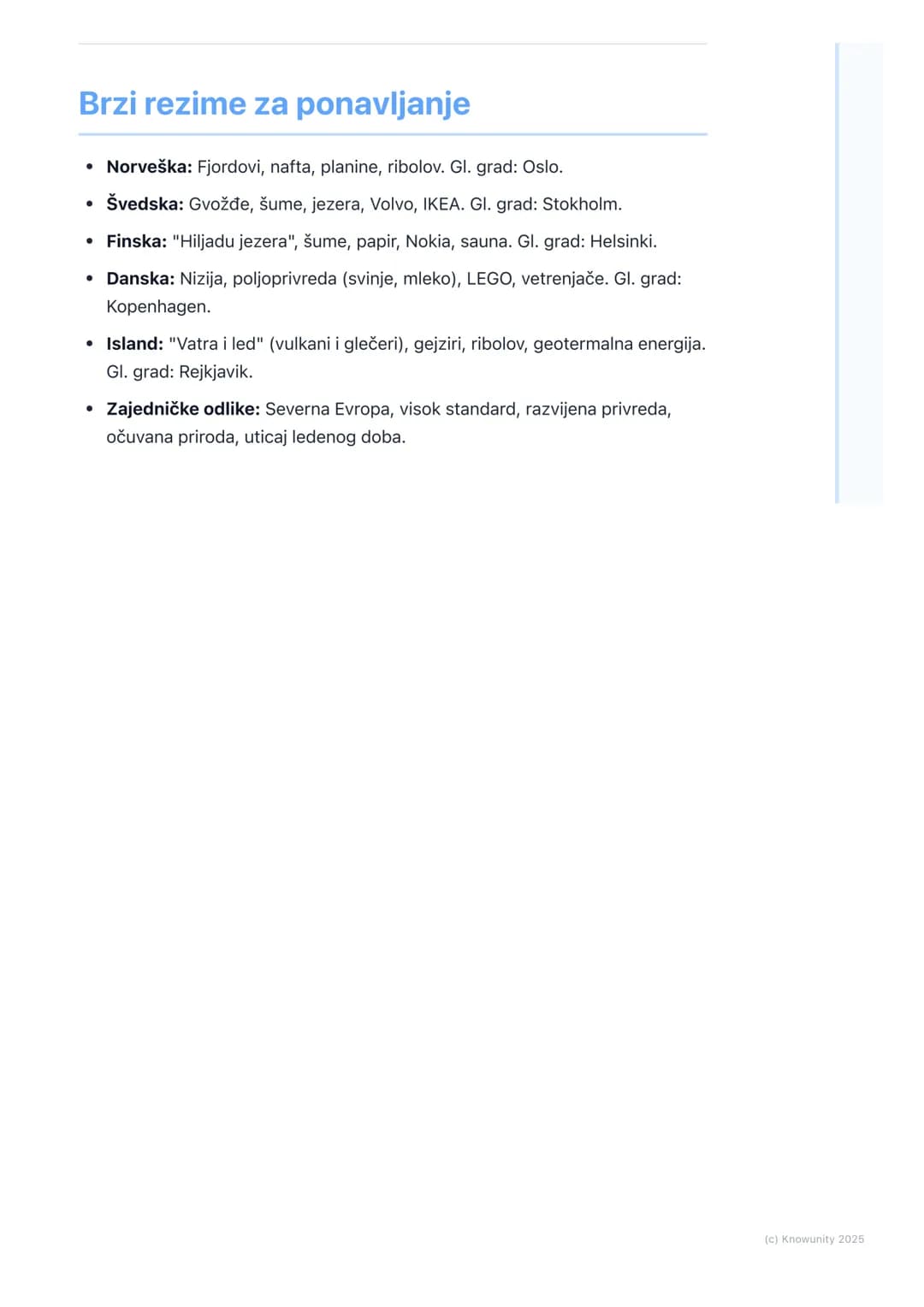 # Geografija Skandinavije
(Norveška, Švedska, Finska,
Danska, Island)

Geografija Skandinavije

Skandinavske zemlje se nalaze na severu Evro