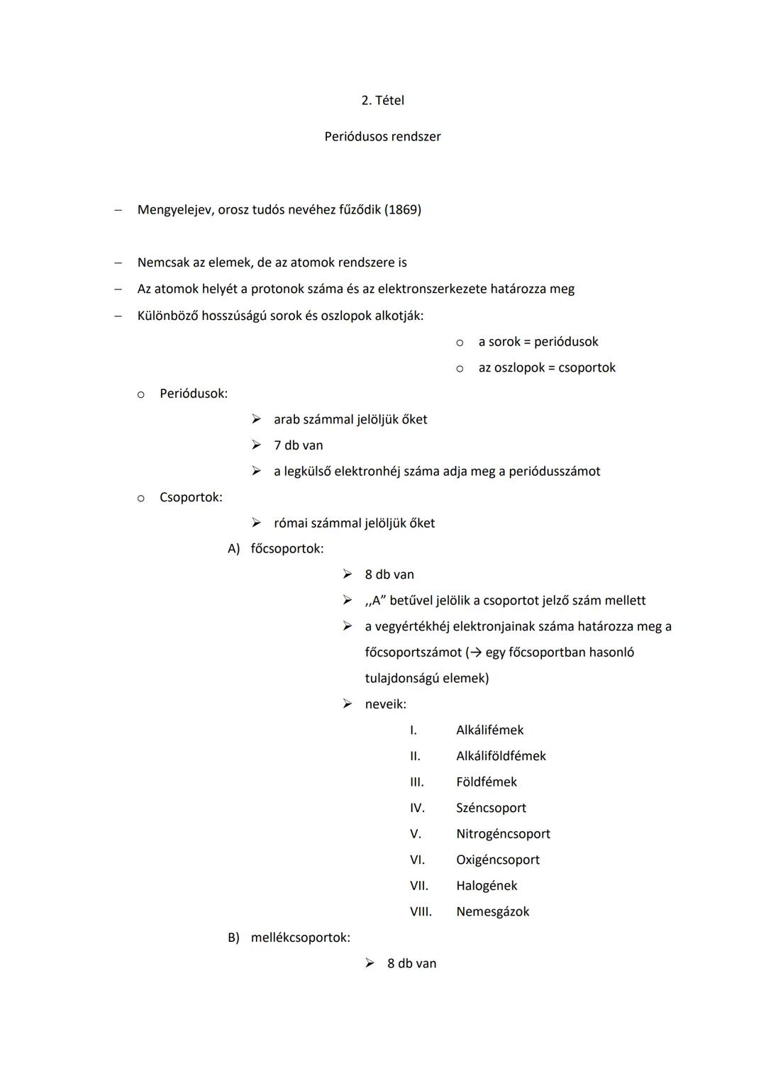 Periódusos Rendszer: Vegyületek és Tulajdonságok