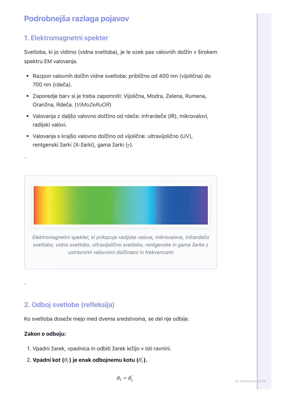 # Svetlobno valovanje

Uvod v svetlobno valovanje

Svetloba je oblika elektromagnetnega (EM) valovanja, ki jo lahko zazna
človeško oko. Potu