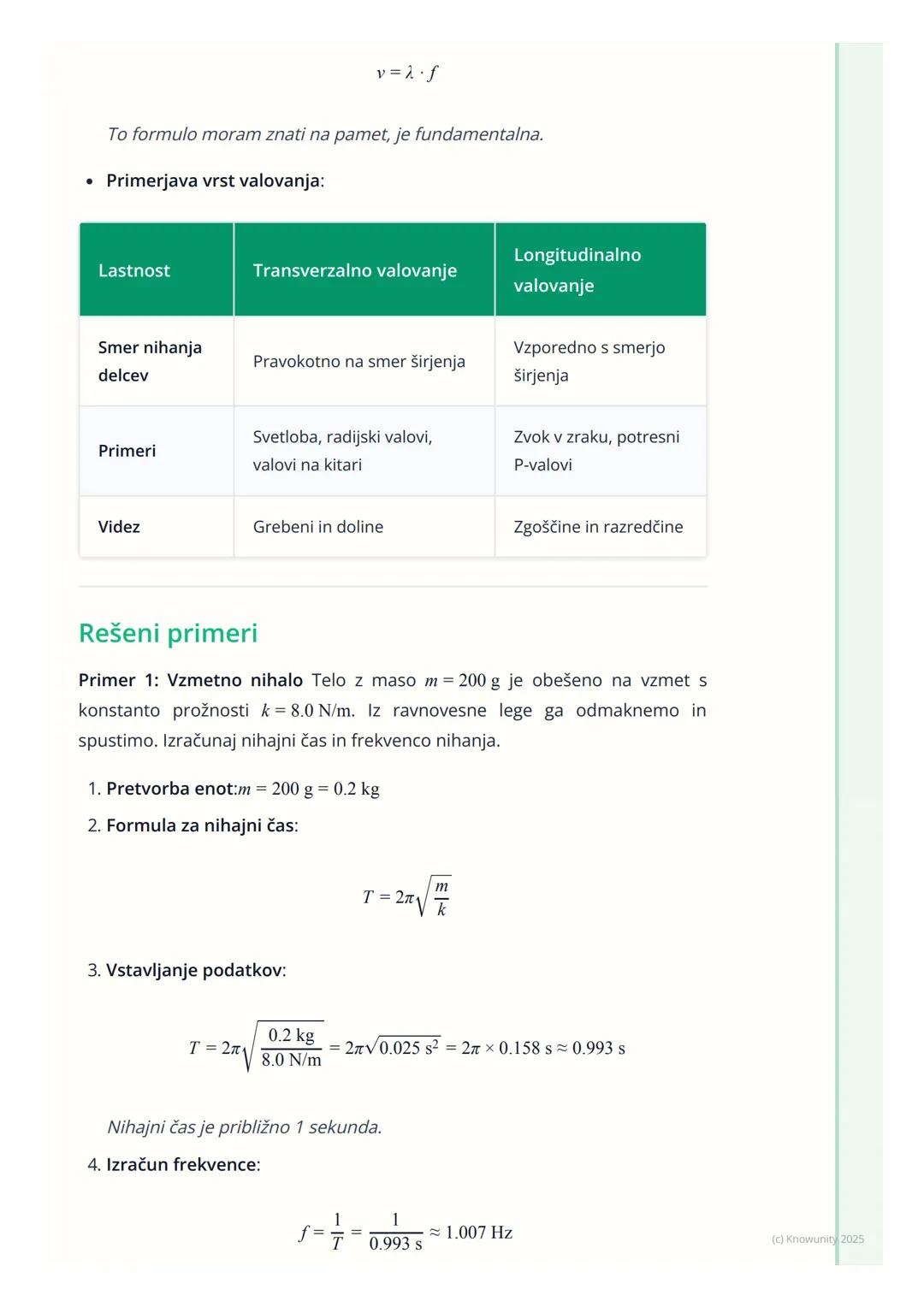 # Nihanje in valovanje

Uvod v nihanje in valovanje

Nihanje in valovanje sta dva temeljna pojava v fiziki, ki opisujeta periodična
gibanja.
