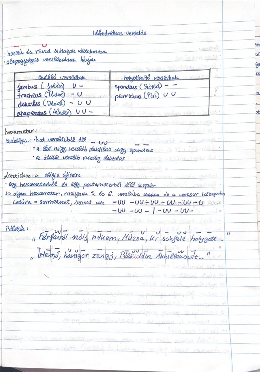 # Időmértékes verselés.

- hessen és röved siétagole altakozása
- alapegységeit versldbaknce hivjuu

| Önálló versedbale       | helyettesít