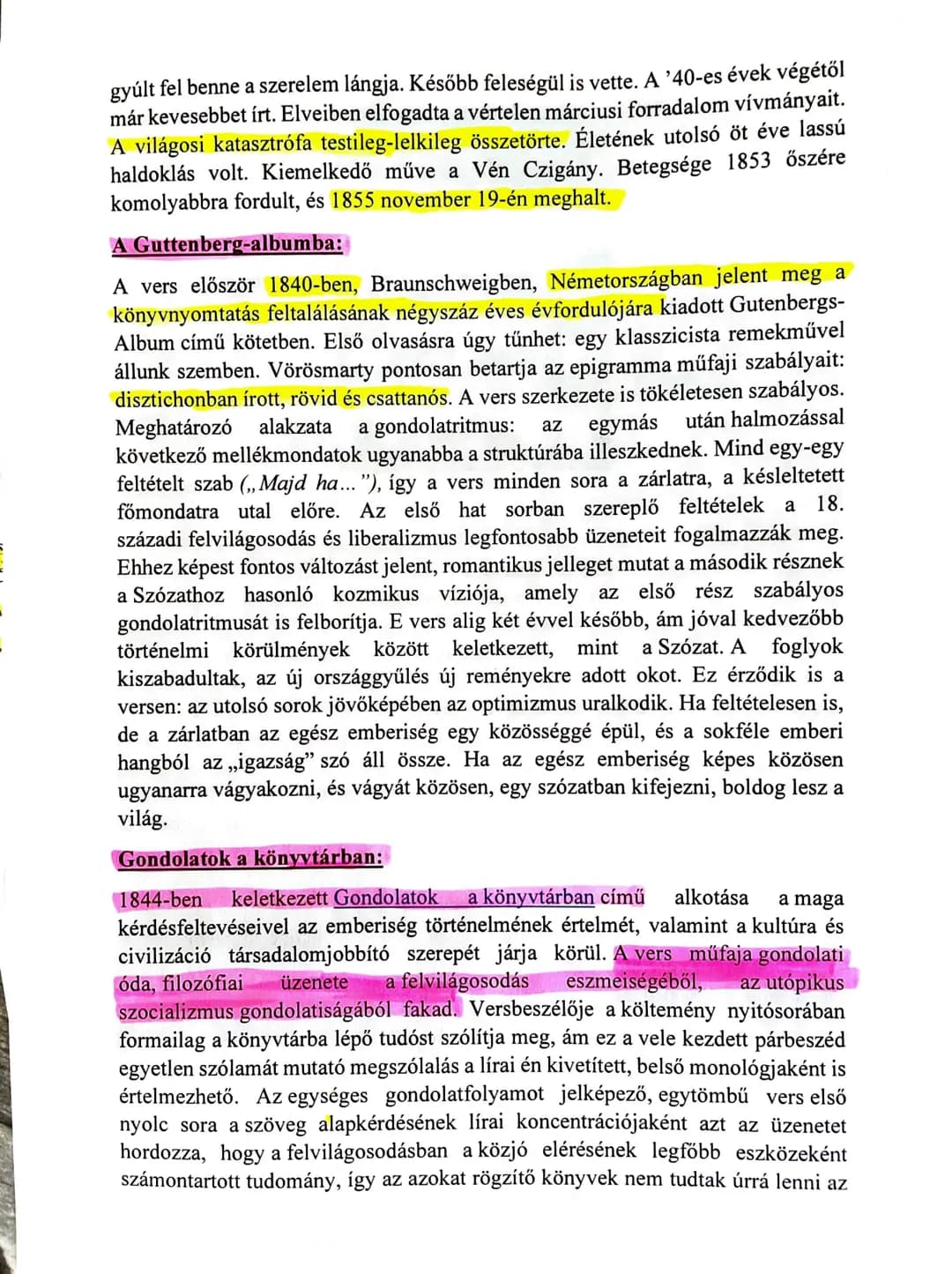 gyúlt fel benne a szerelem lángja. Később feleségül is vette. A '40-es évek végétől
már kevesebbet írt. Elveiben elfogadta a vértelen márciu