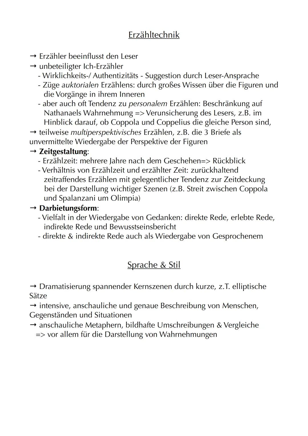 # Der Sandmann

Autor: Ε.Τ.Α. Hoffmann (Ernst Theodor Amadeus Hoffmann)
Jahr: 1816
Textsorte: Erzählung=> Novelle
Protagonisten: Nathanael, 