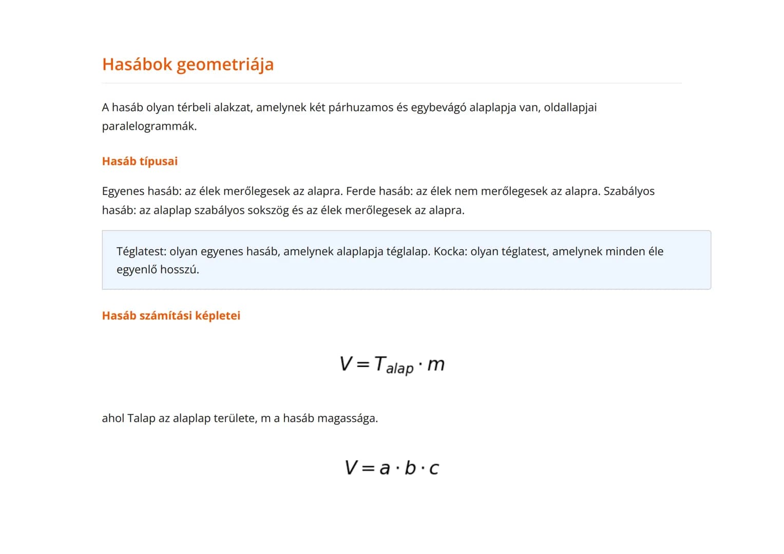 Térelemek és térbeli alakzatok: gömb, hasáb, gúla
Térbeli geometria alapjai és térbeli alakzatok tulajdonságai
Matematika 	Grade 12 	Hungary