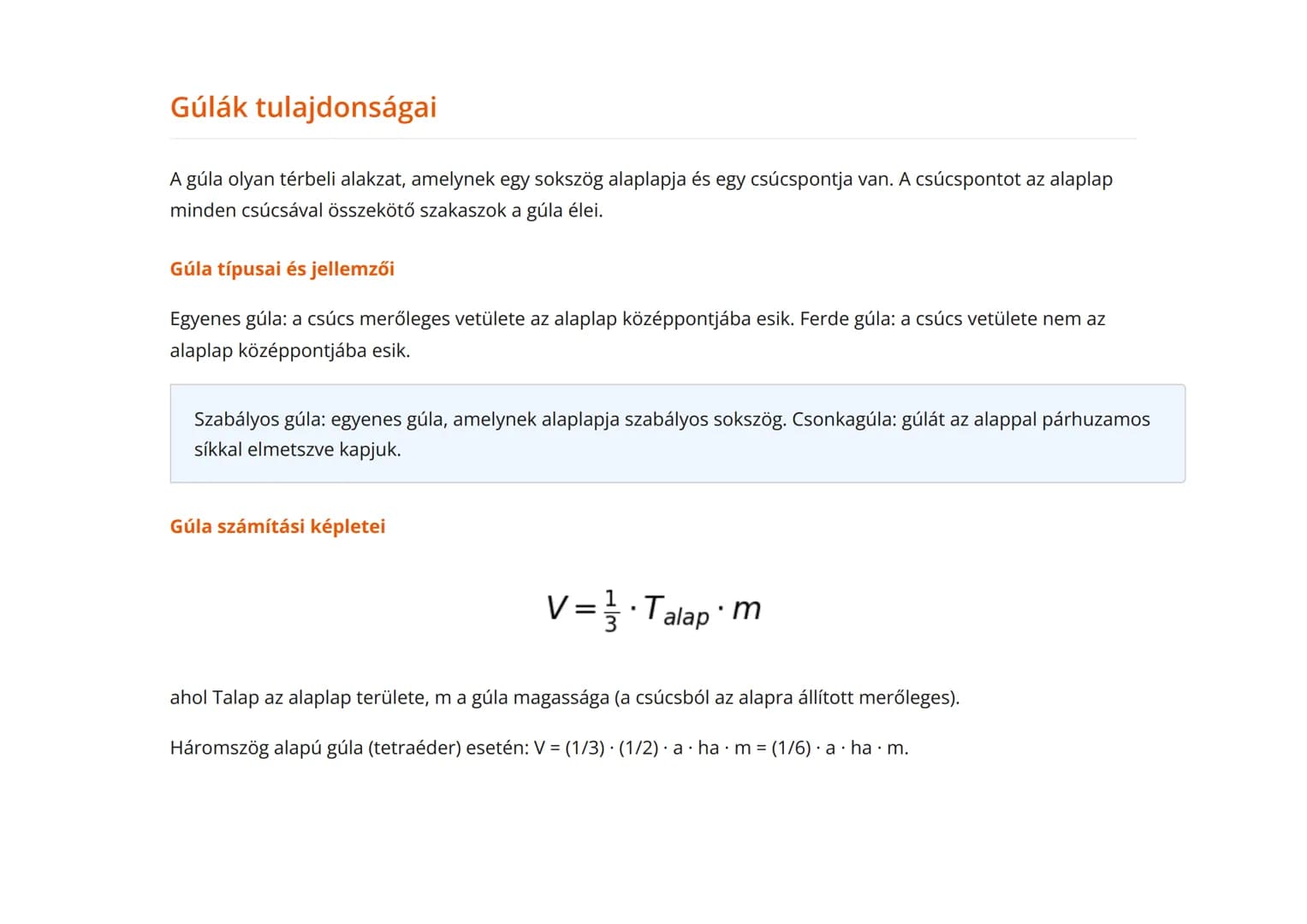 Térelemek és térbeli alakzatok: gömb, hasáb, gúla
Térbeli geometria alapjai és térbeli alakzatok tulajdonságai
Matematika 	Grade 12 	Hungary