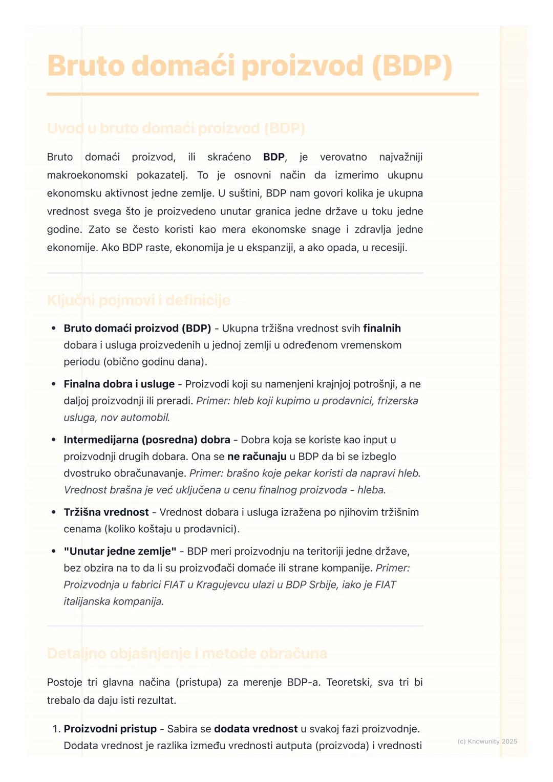 # Bruto domaći proizvod (BDP)

Uvod u bruto domaći proizvod (BDP)

Bruto domaći proizvod, ili skraćeno BDP, je verovatno najvažniji
makroeko