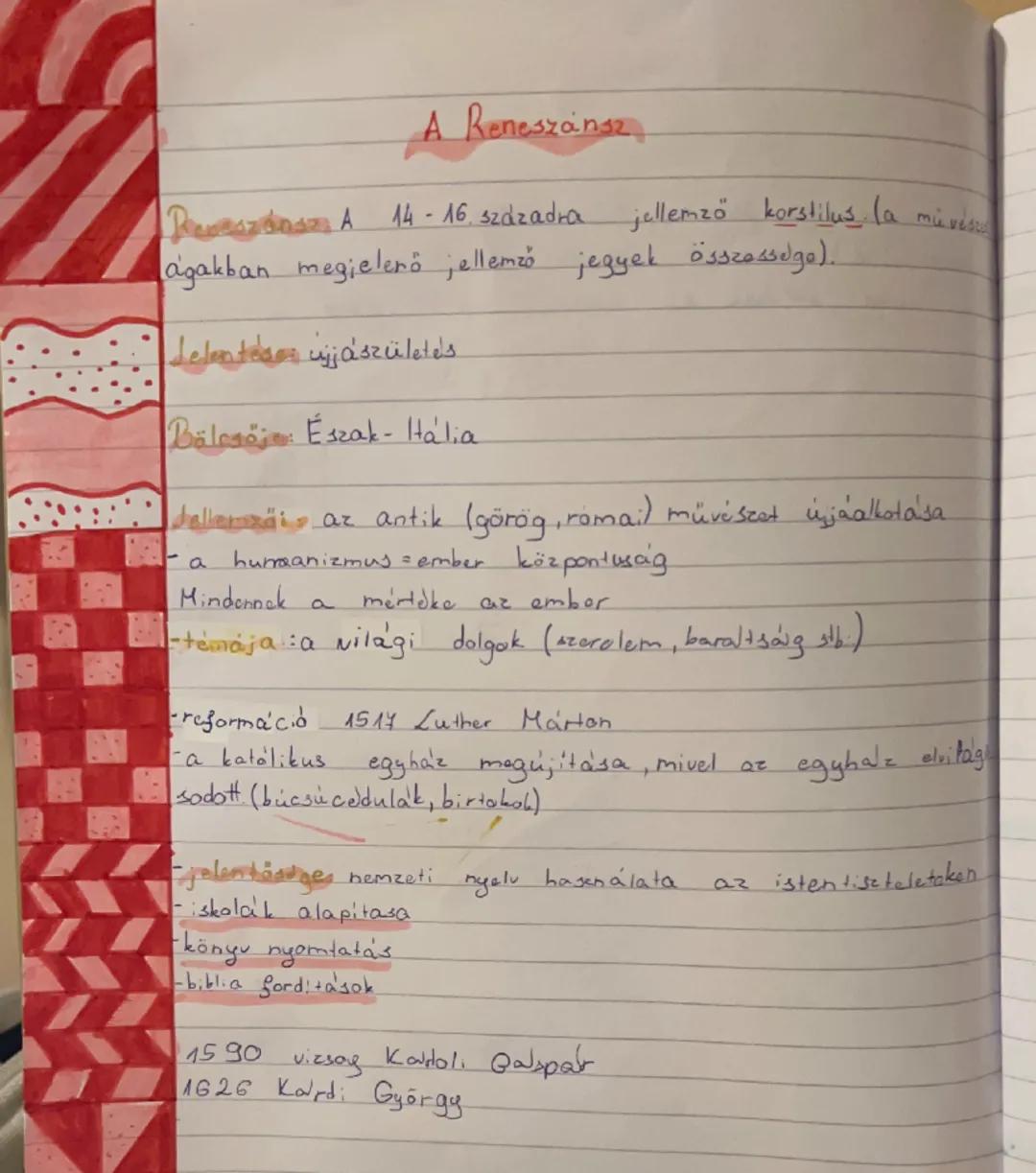 # A Reneszánsz

Parmazánoza zánsz A 14-16. századra jellemző korstilus. la művés
agakban megjelenő jellemző jegyek összessedge).

Jelentéses