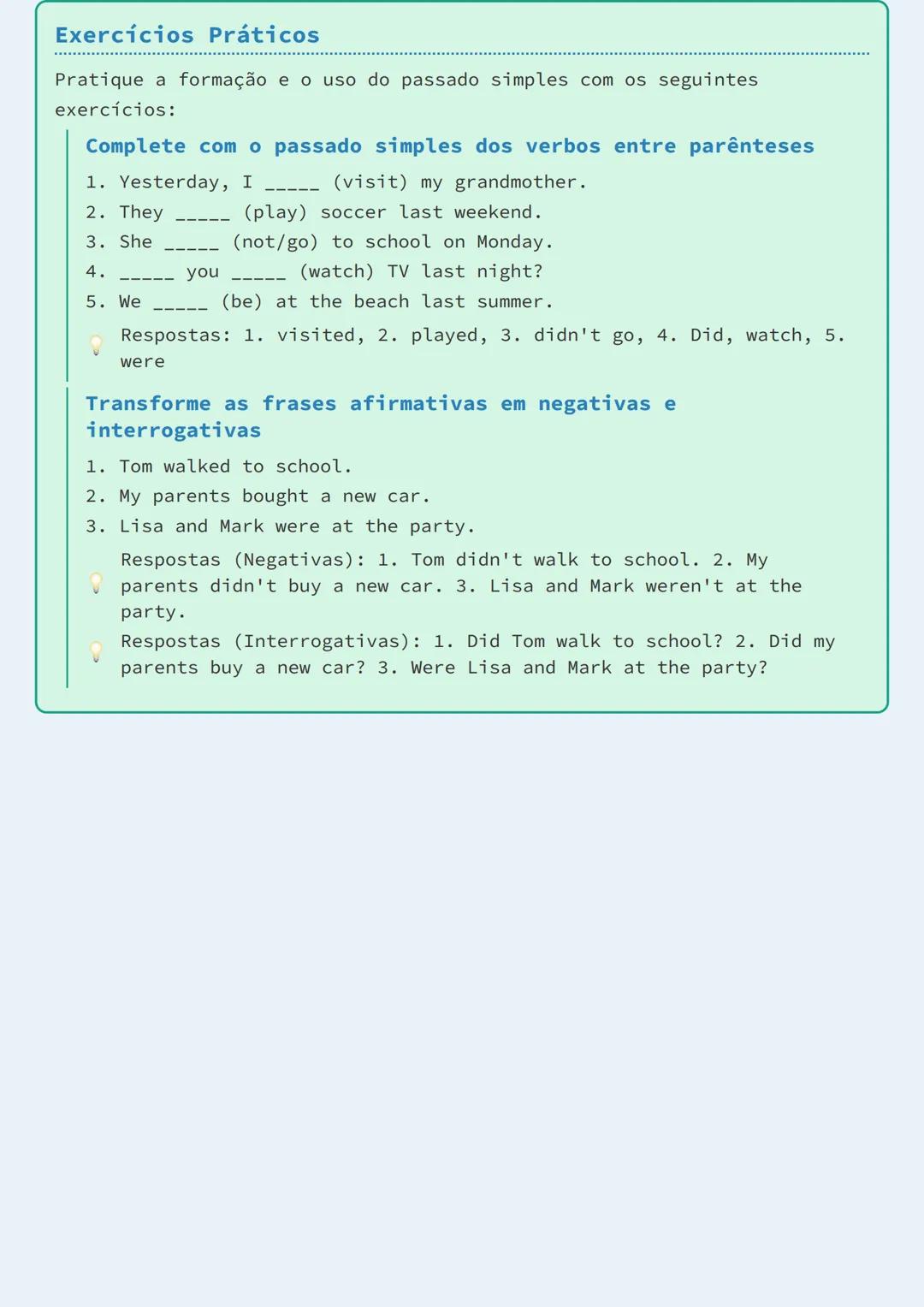 # O Passado Simples (Simple Past)

## Introdução ao Passado Simples

O passado simples (simple past) é uma forma verbal usada para relatar
e