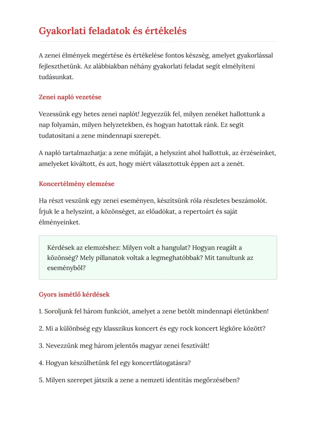 A zene szerepe a mindennapi
életben és a kultúrában
Zenei események, fesztiválok és koncertélmények megértése
Ének-zene • Grade 8 • Hungary
