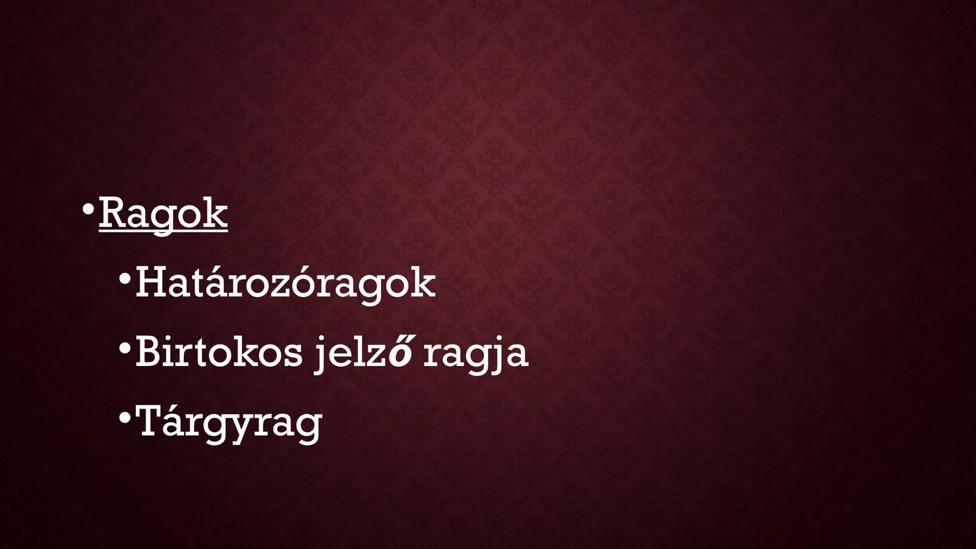 # SZÓFAJOK # A SZÓFAJ

• A szótövek képességeik szerinti csoportosítását értjük
alatta.
• 3 kategória
• Jelentés:
    • Alapszófajok
    • V