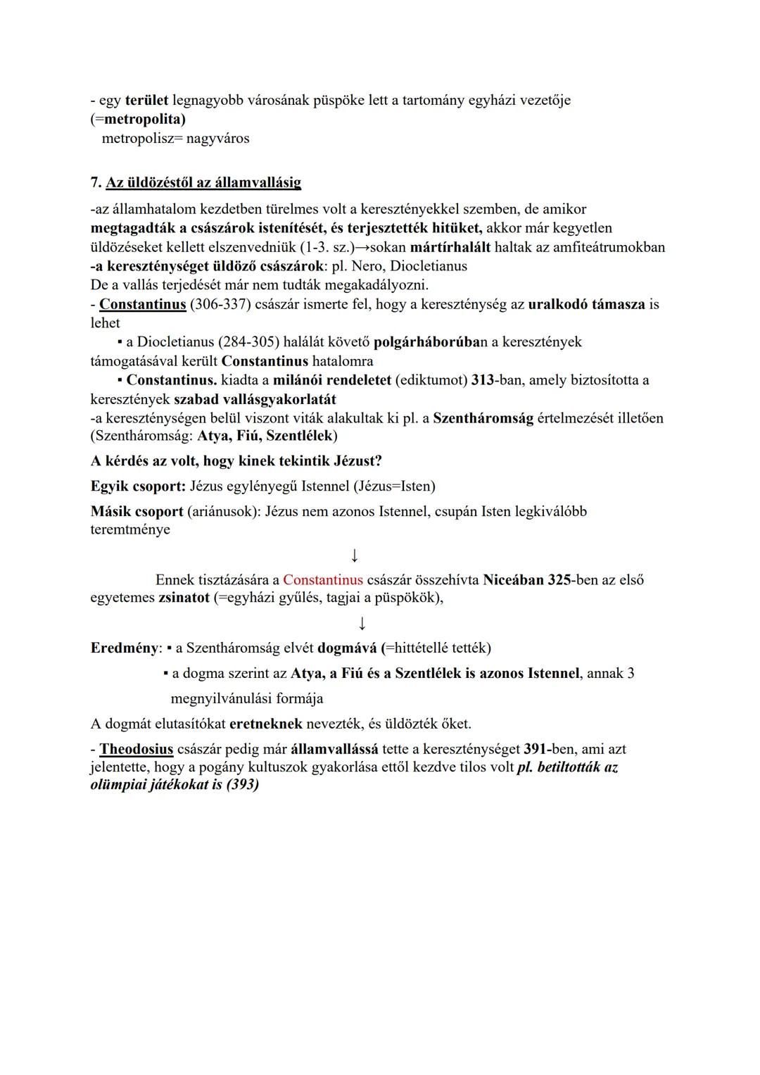 ## 2. A KERESZTÉNYSÉG KIALAKULÁSA, TANAI, ELTERJEDÉSE

A keresztény vallás a zsidó vallásból alakult ki a Római Birodalomhoz tartozó Paleszt