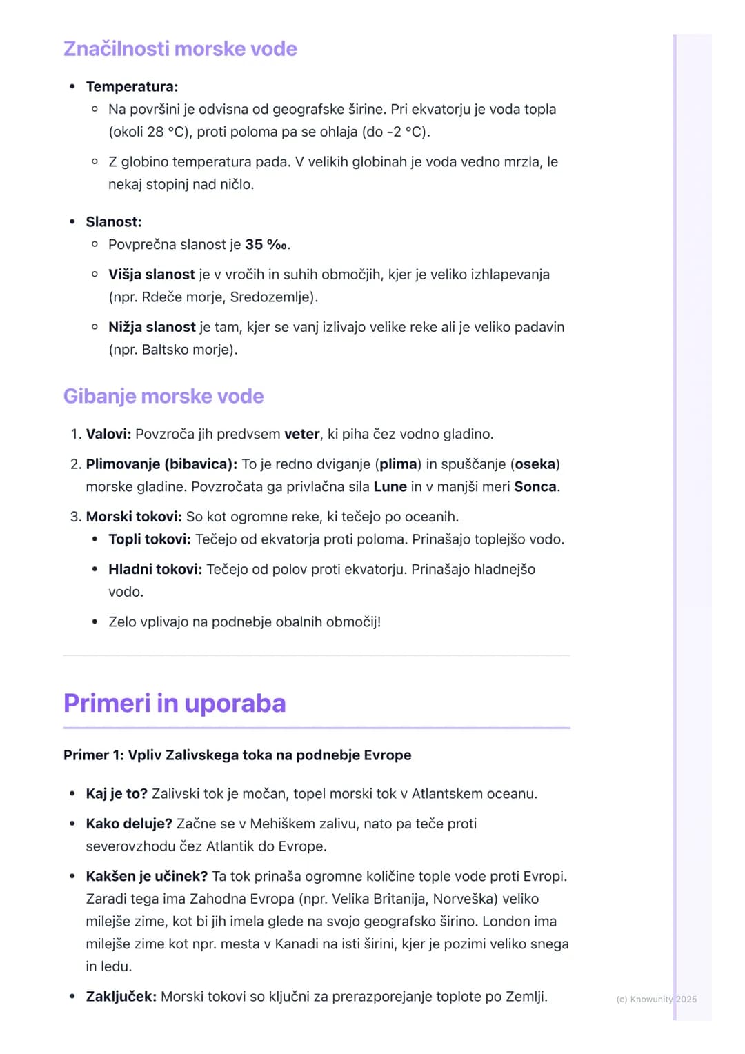 # Oceani in morja

Uvod v oceane in morja

Oceani in morja pokrivajo večino našega planeta, približno 71%. So ogromni
vodni prostori slane v