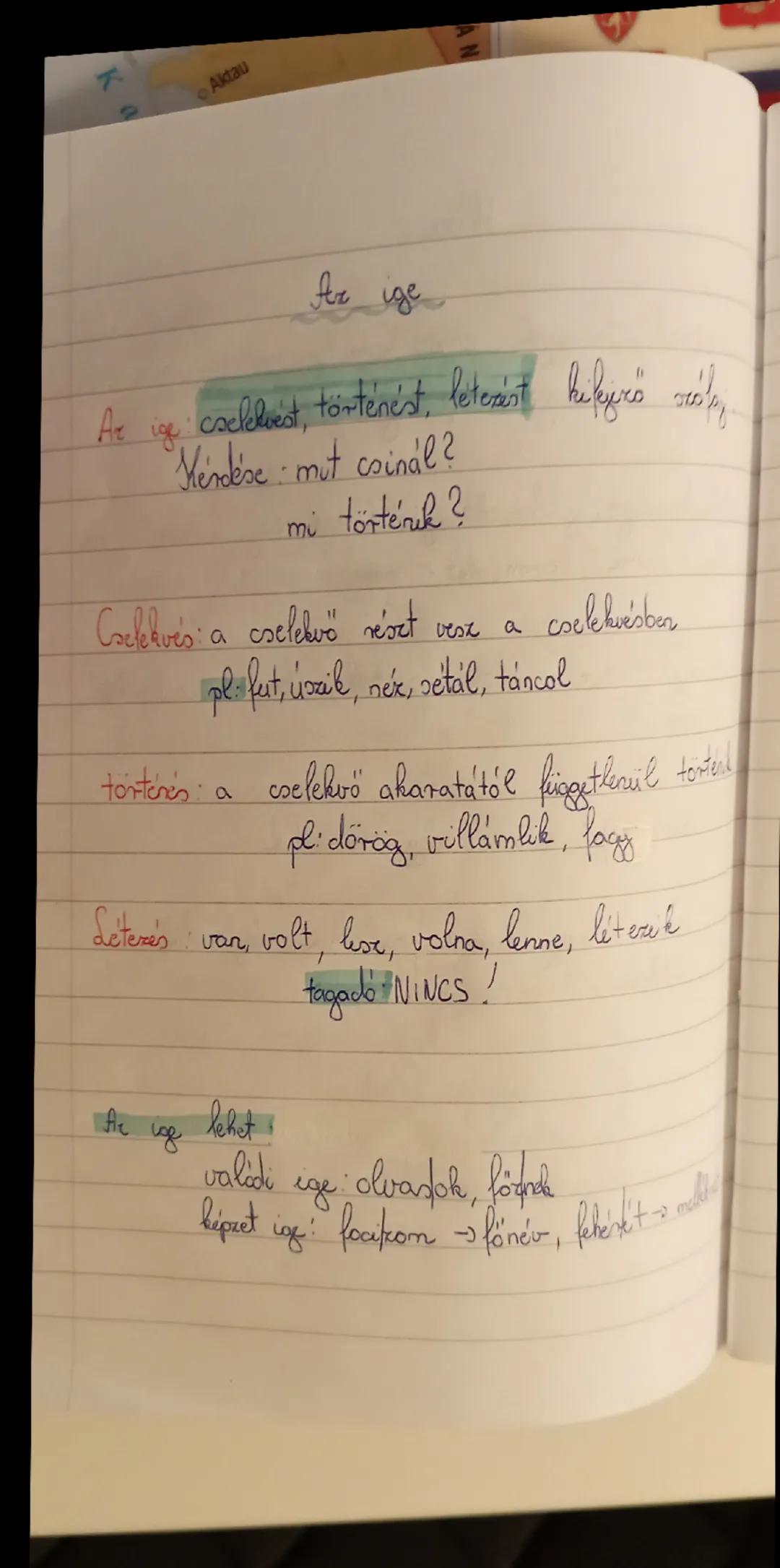 # Az ige

Ar ve cacleliest, történést, leteast hulkyrö róla.

Kérdése mut coinál?

mi történik?

Coelekvés a cselekvő részt vesz a cselekvés