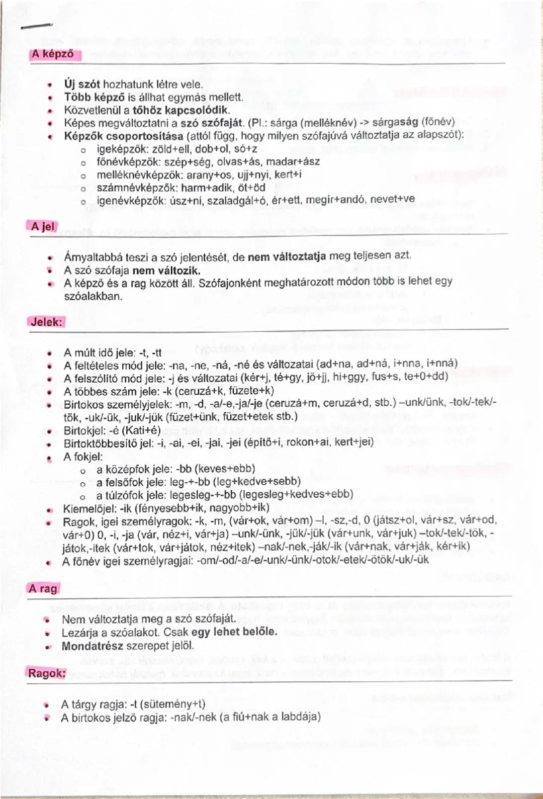 # A képző

*   Új szót hozhatunk létre vele.
*   Több képző is állhat egymás mellett.
*   Közvetlenül a tőhöz kapcsolódik.
*   Képes megvált
