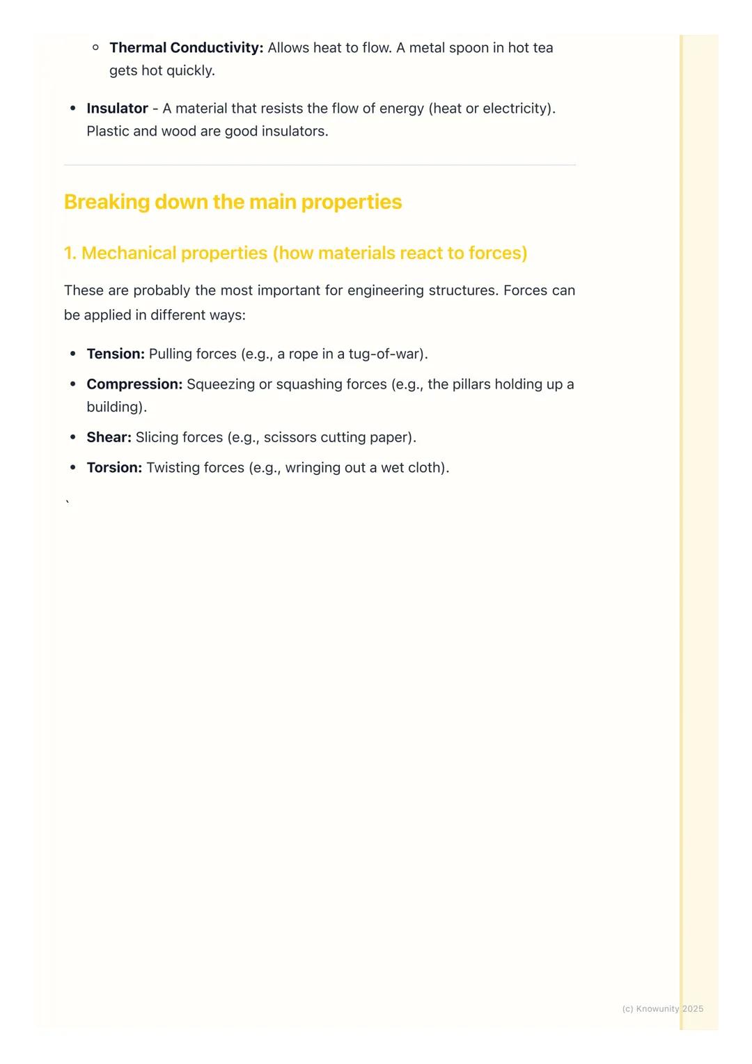 # Properties of Materials

Introduction to material properties

When engineers design something, like a bridge or a phone, they have to
choo