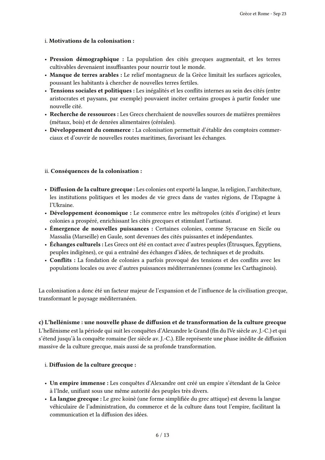 Grèce et Rome

Généré par Knowunity.fr - Sep 23

Description: Cet examen couvre les civilisations grecque et romaine antiques.

Bonne chance