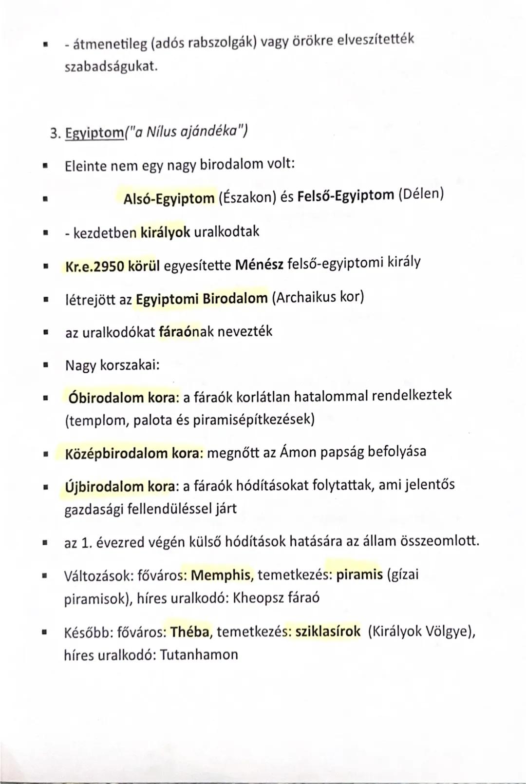 1.1 Az ókori Kelet - vázlat
1. Az első államok
- Az első államok az Kr. e. 4. és 3. évezredben a nagy folyók
völgyében alakultak ki a Közel-