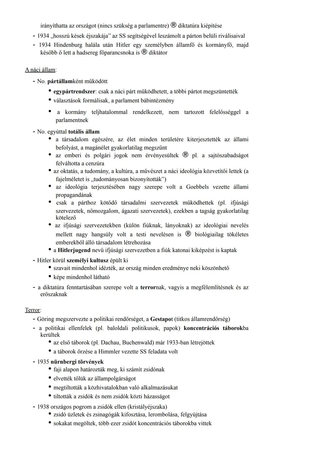A nemzetiszocialista Németország
A náci ideológia:
- Hitler a szélsőjobboldali Nemzetiszocialista Német Munkáspárt (NSDAP) vezetője
szélsősé