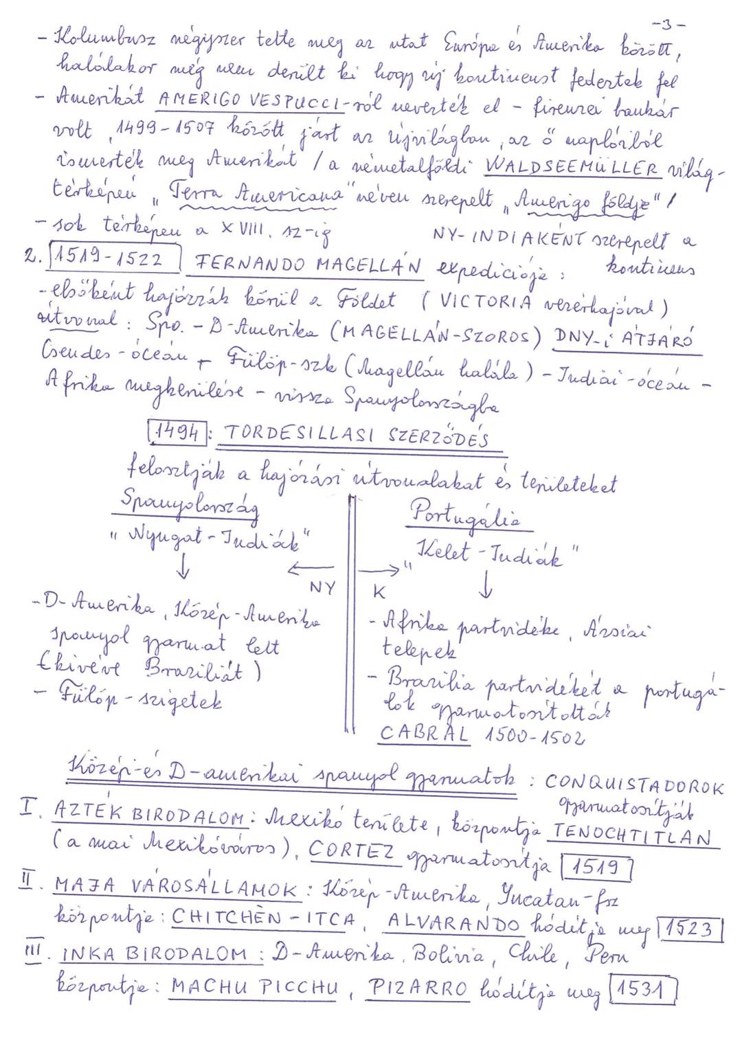 A nagy földrajzi felfedezések és következményei
1492. OKT. 12. KOLUMBUSZ KRISTÓF felfedezi Amerikát
ar ÚTFOR NYITÁNYA
-4-
Indoklás: olyan
