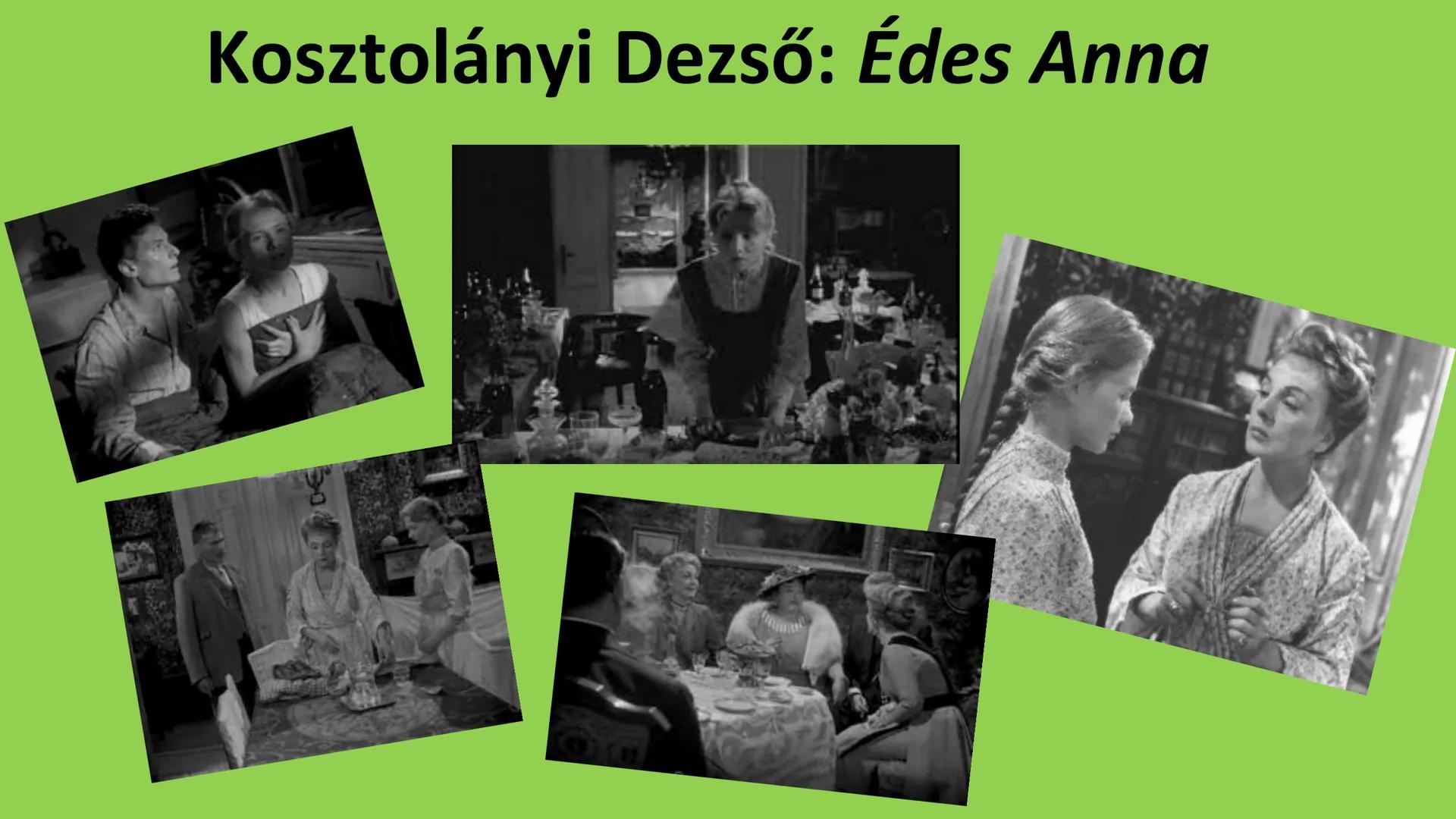 # Kosztolányi Dezső: Édes Anna I. A regény történelmi háttere:
• 1918. X. 31-én Budapesten győz az őszirózsás forradalom
• 1919. III. 31-én