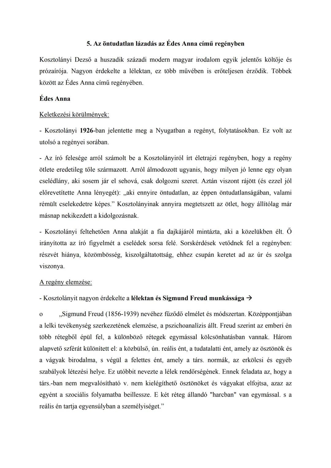 Édes Anna című regény