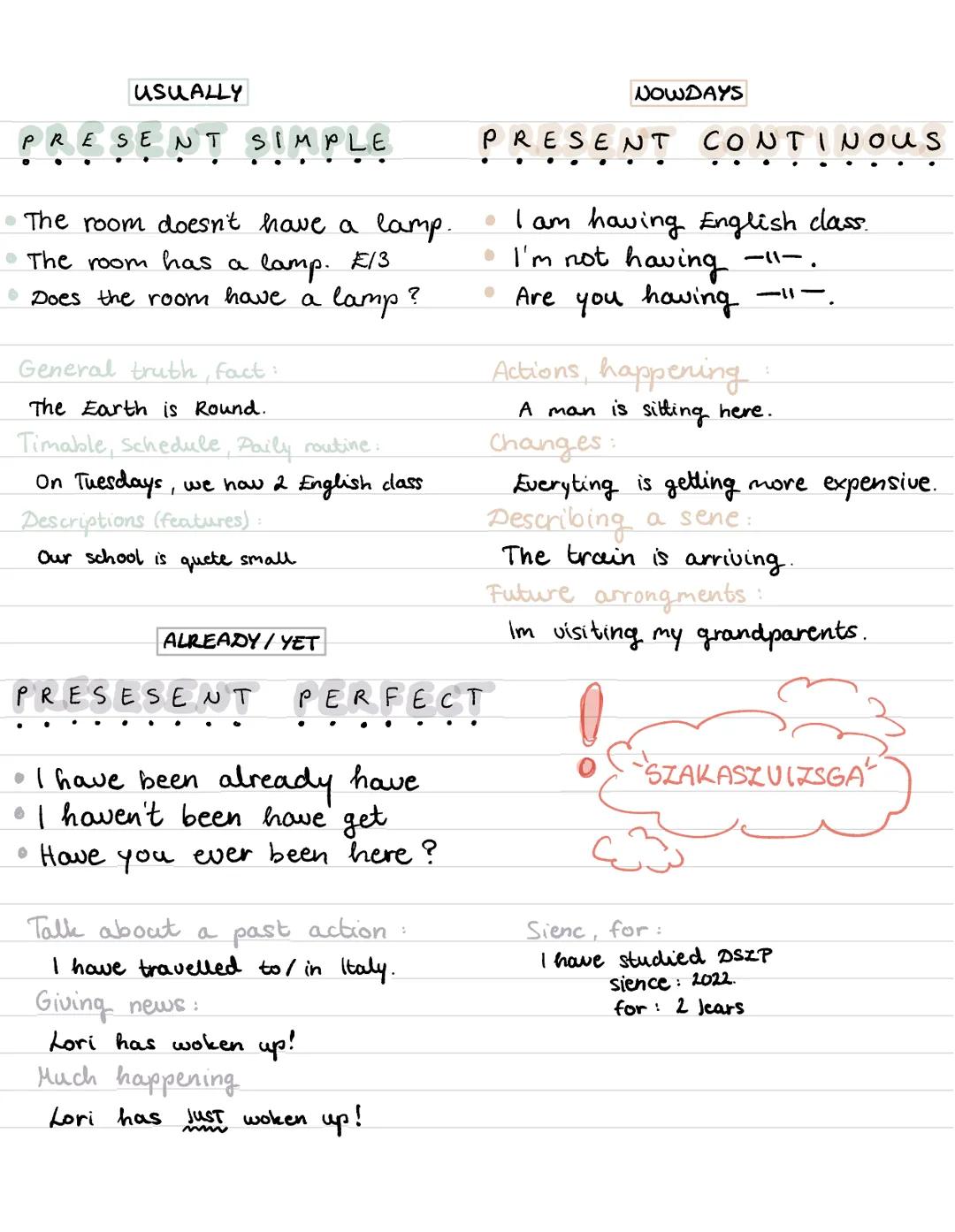 # USUALLY
PRESENT SIMPLE
* The room doesn't have a lamp.
* The room has a lamp. E/3
* Does the room have a lamp?
General truth, fact:
The