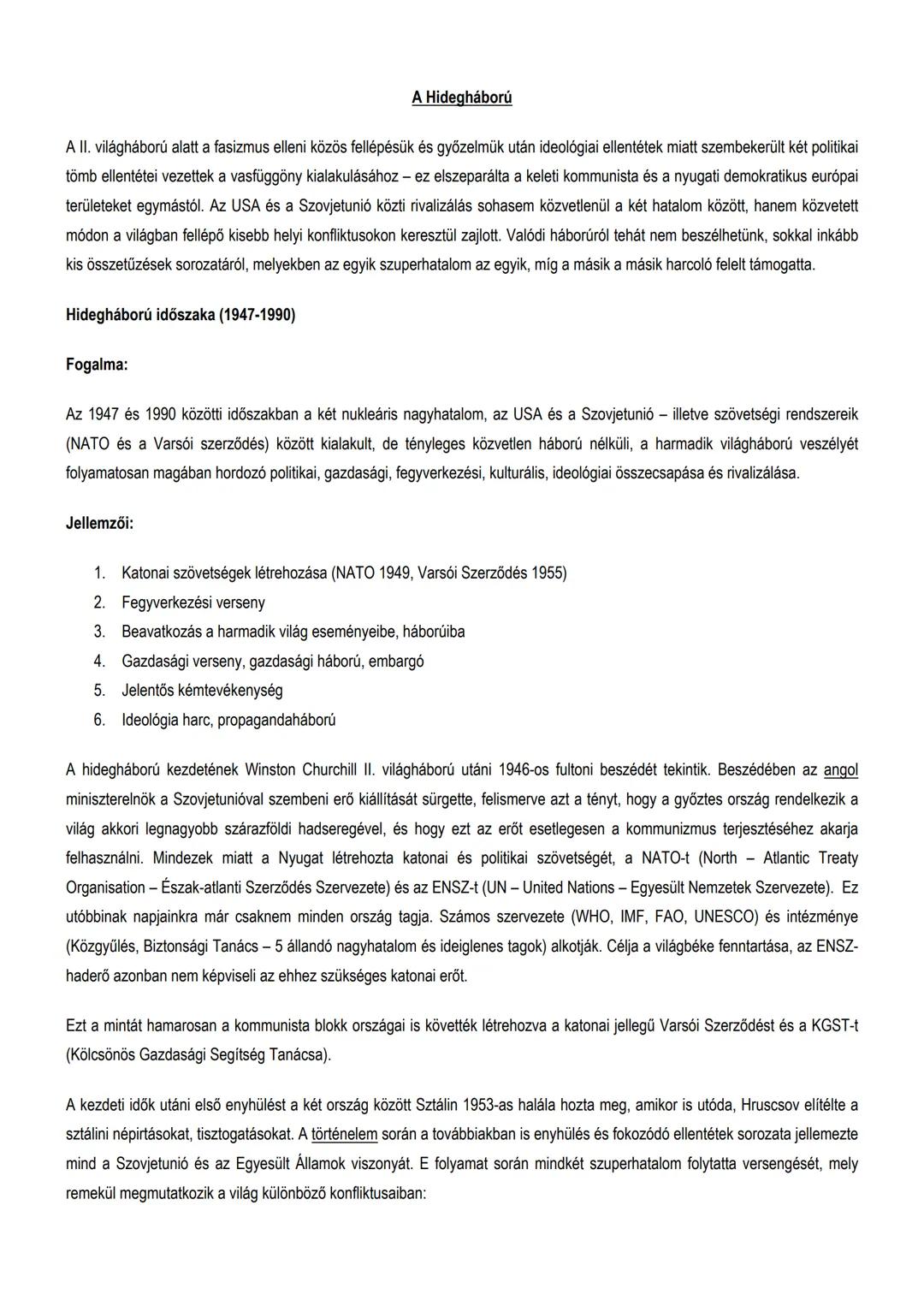 A Hidegháború