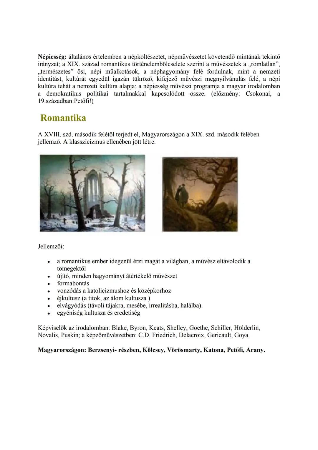 a felvilágosodás kora 18.sz.
19.század
a századvég stílusirányzatai
Korszakok, stílusirányzatok, alkotók
középkor 5-15.sz
reneszánsz 15-16.s
