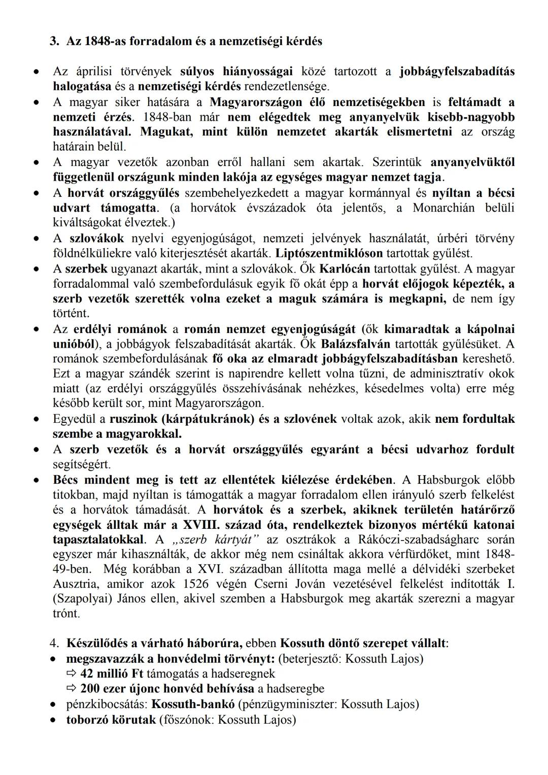 1848. MÁRCIUS 15.
1. Előzmények:
• 1848 tavasz: „a népek tavasza”: egész Európa területén forradalmak törnek ki.
Pl.: Párizs, Berlin, Prága
