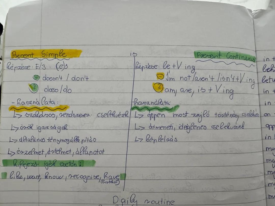 Present Simple| Present continuous