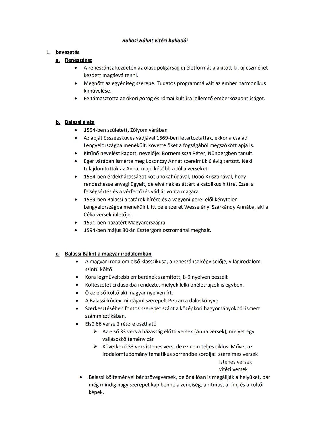 Ballasi Bálint vitézi balladái