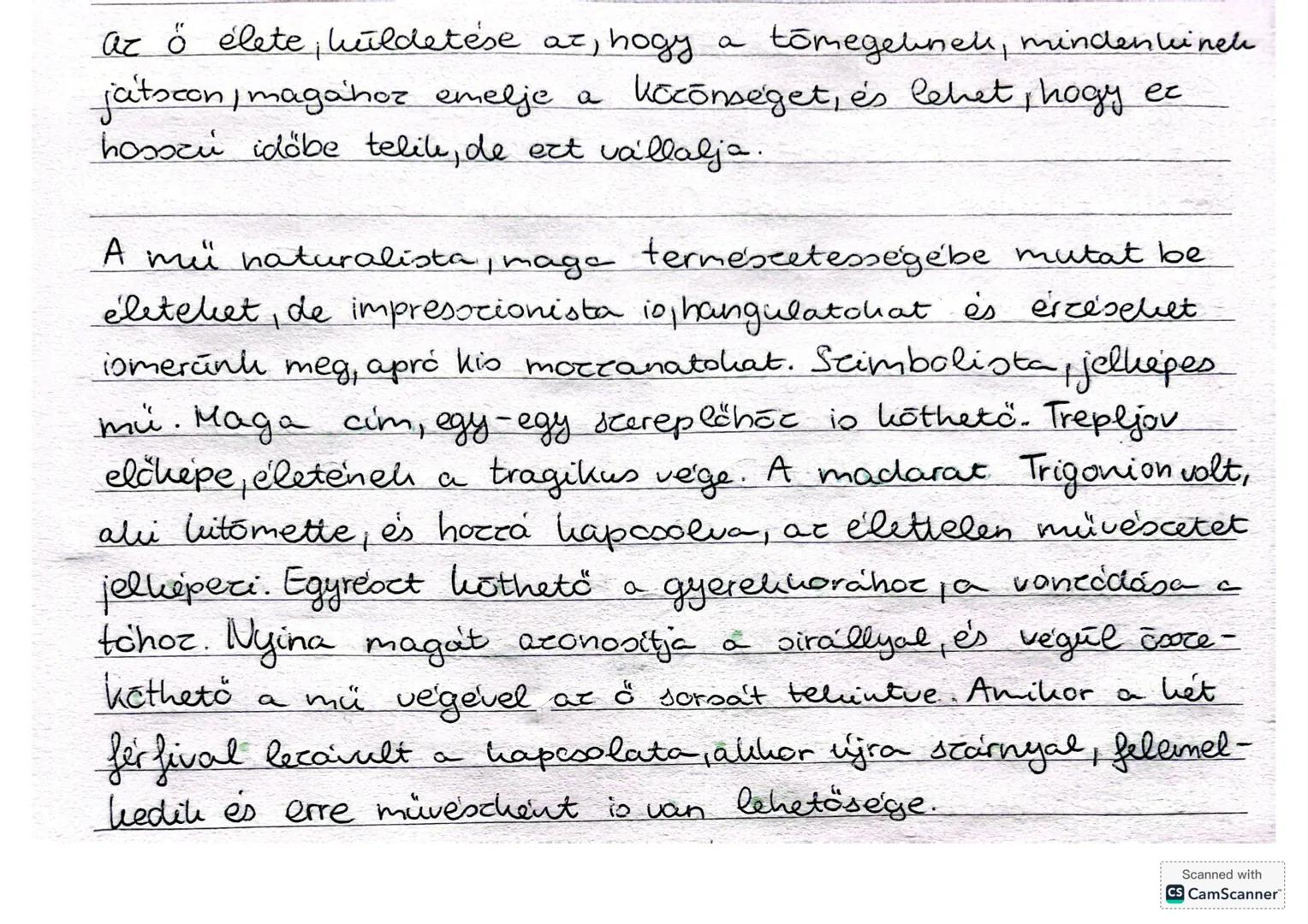 ## SIRALY
A darab azzal indul, hogy Storin vidéki birtokára megérkezik az
unokaöccse Trepljov, egy fiatal drámaíró és egy modern szín-
dara