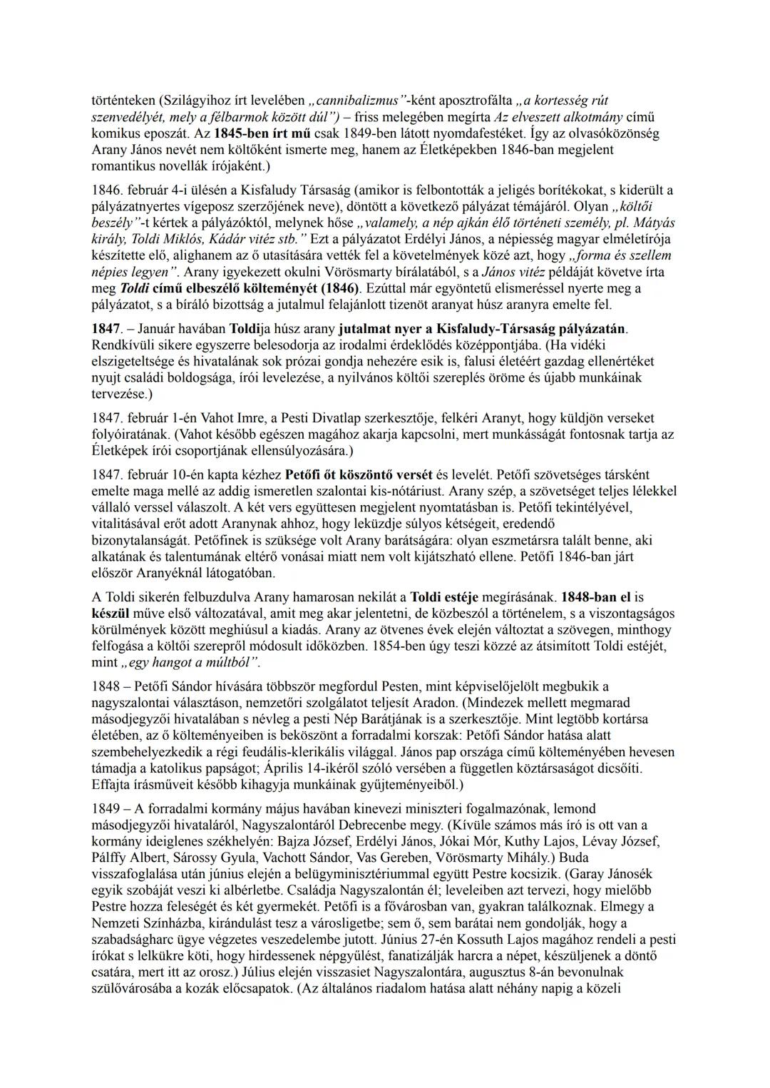 ## Arany János
(1817-1882)
Vörösmarty Mihály (1800-1855) és Petőfi Sándor (1823-1849) mellett a XIX. század kiemelkedő
magyar költője.
181