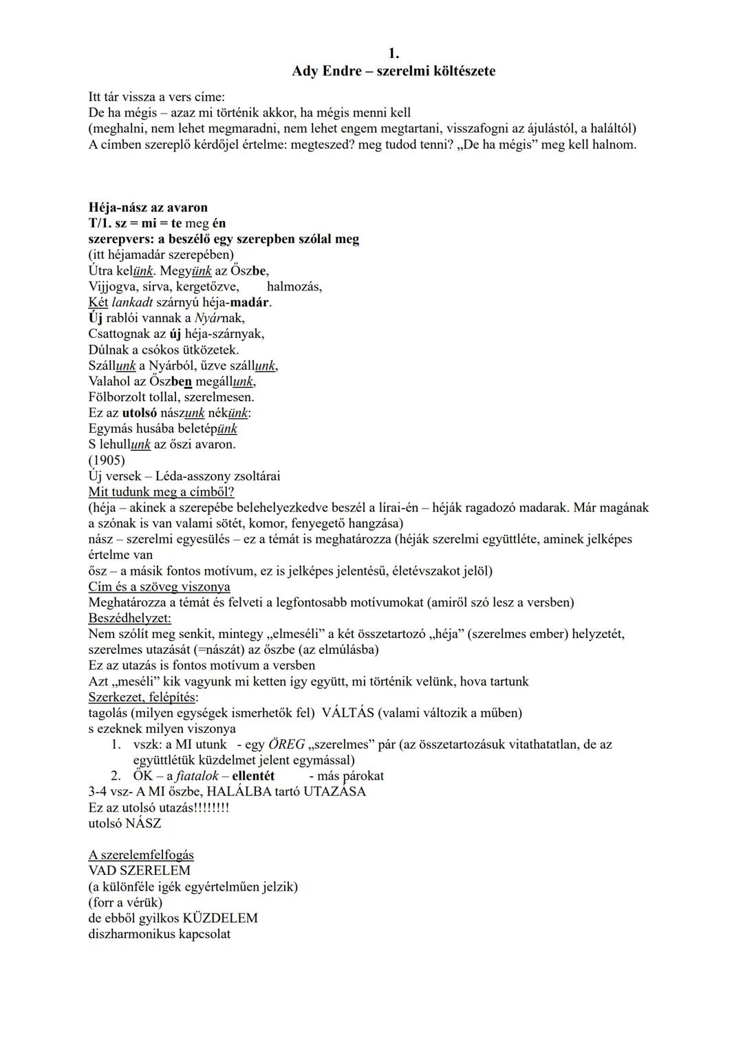 ## Bevezető:
1.
Ady Endre - szerelmi költészete
Ady a Nyugat első nemzedékének meghatározó alakja, a korszak
egyik legfontosabb költője.