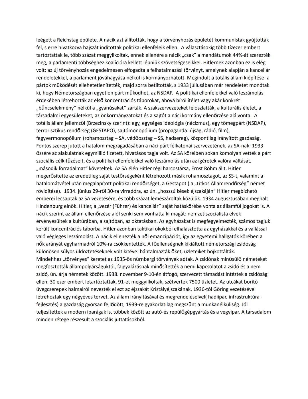 A náci Németország legfőbb jellemzői
1.1.A németországi forradalom
2.Szélsőbal és szélsőjobb
-Spartacus Szövetség
-Politikai gyilkosságok
-K