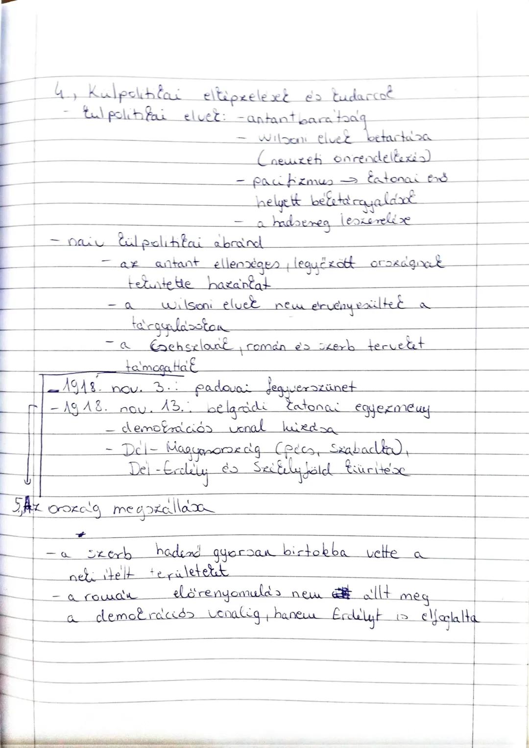 Az osztrák-magyar monarchia
é's a történelmi Magyarország
fejlődése
1) A Monarchia és a történelmi Mo. bomlása
- a határokon egyre nagyobb l
