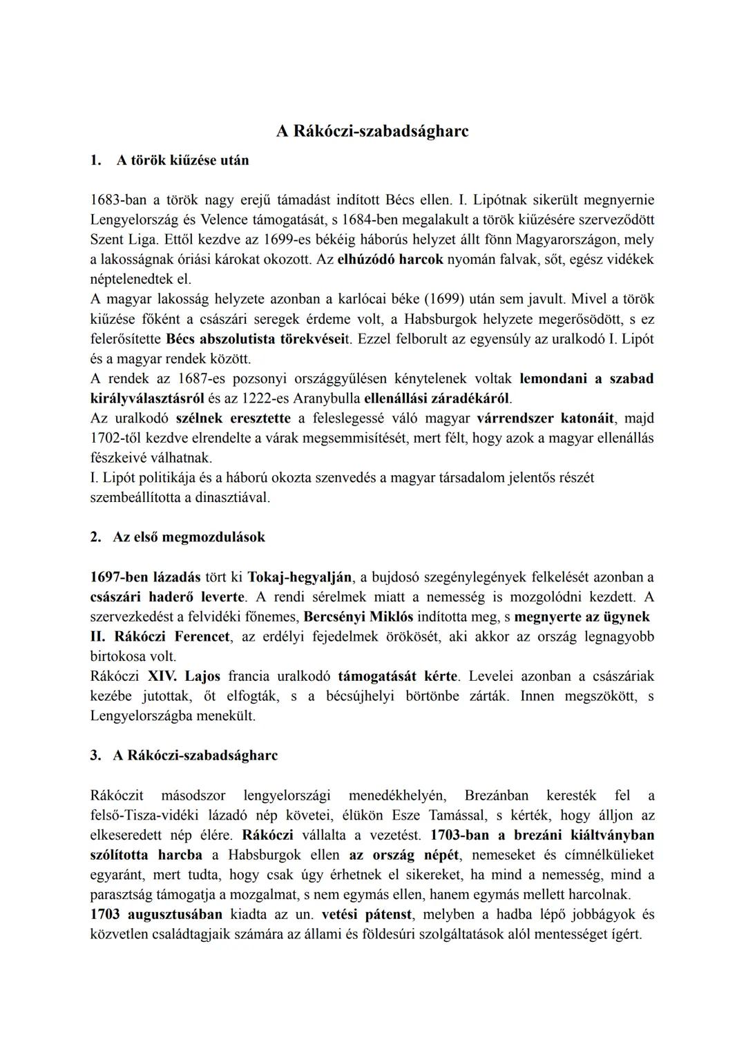 Rakoczi szabadsagharc