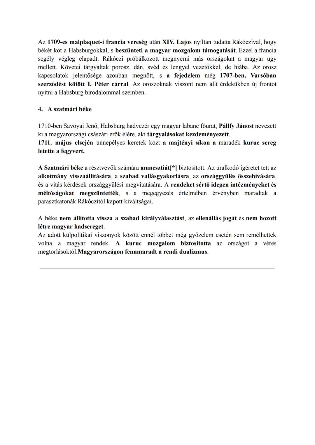 1. A török kiűzése után
A Rákóczi-szabadságharc
1683-ban a török nagy erejű támadást indított Bécs ellen. I. Lipótnak sikerült megnyernie