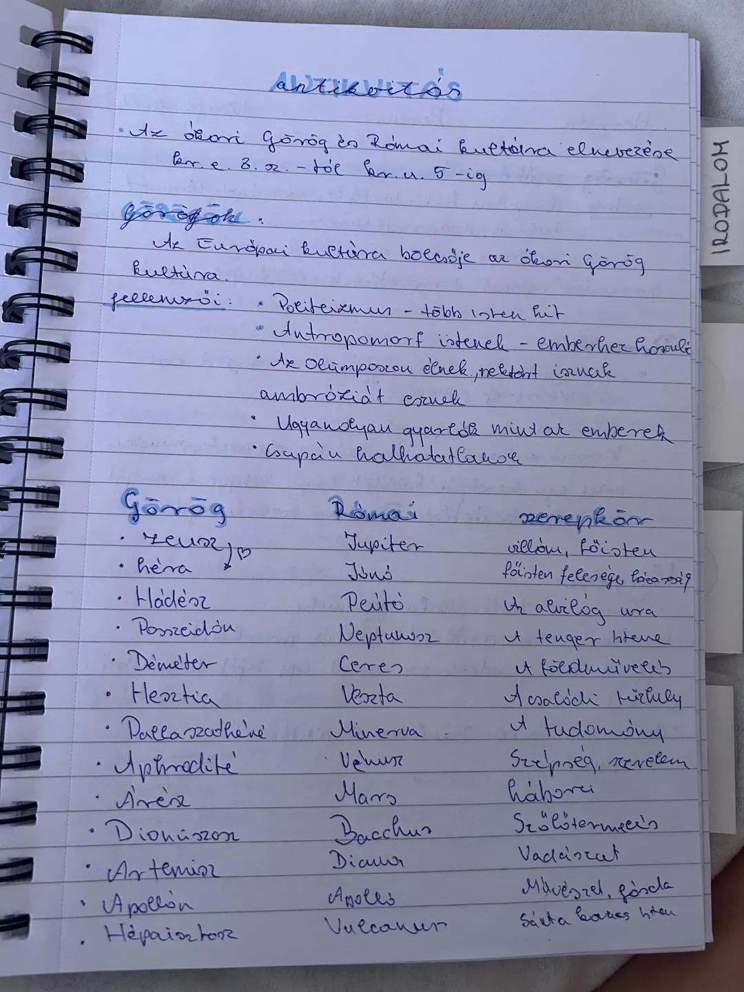 antikvitás
• Az ókori görög és Római kultúra elnevezése
bor. e. 8. 2. -tól bor. u. 5-ig
Görögök
Az Európai kultúra bölcsője az ókori görög
k