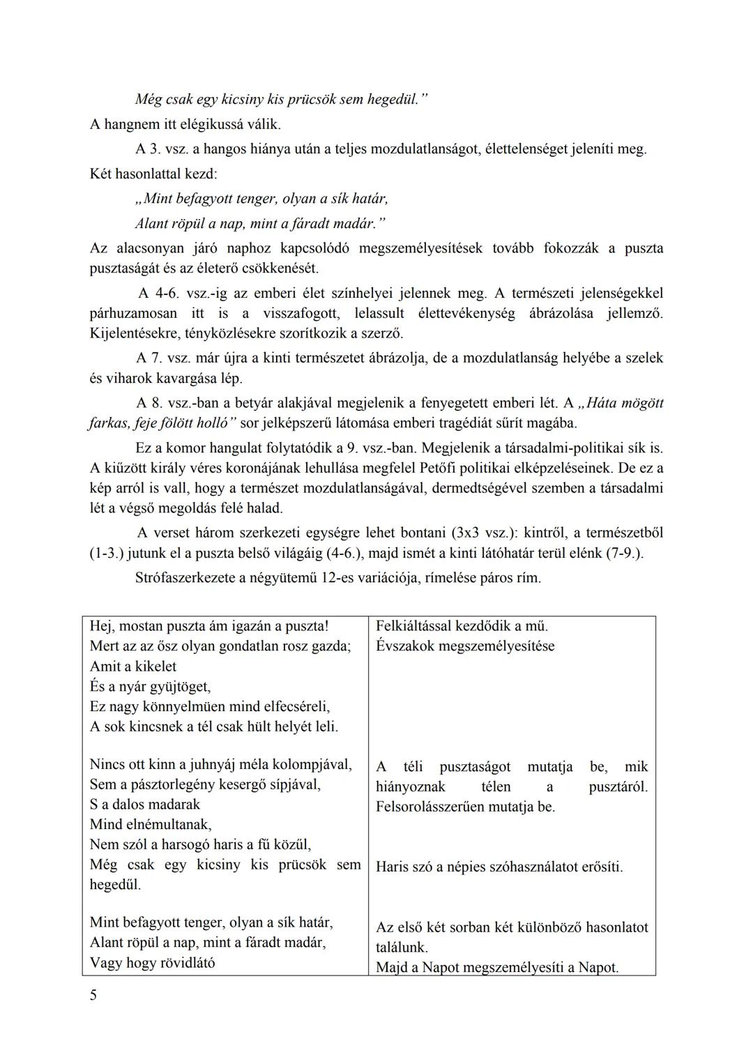 6. tétel: Petőfi tájlírája
I. témakör: Művek a magyar irodalomból I. Kötelező szerzők
Tétel: Petőfi Sándor tájköltészetének újszerűsége
„Köl