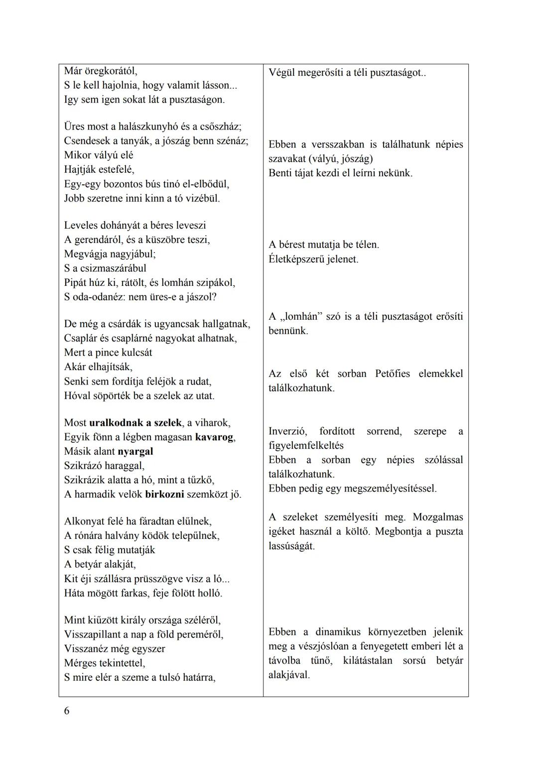 6. tétel: Petőfi tájlírája
I. témakör: Művek a magyar irodalomból I. Kötelező szerzők
Tétel: Petőfi Sándor tájköltészetének újszerűsége
„Köl