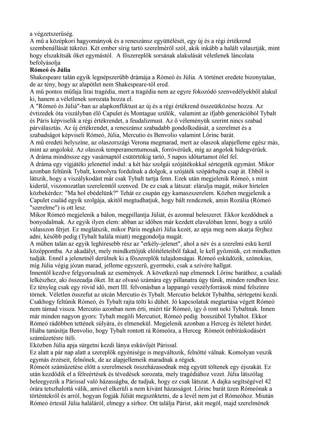 William Shakespeare: Romeo és Júlia
William Shakespeare, a drámairodalom egyik legnagyobb alakja 1564-ben született az angliai
Stratford upo