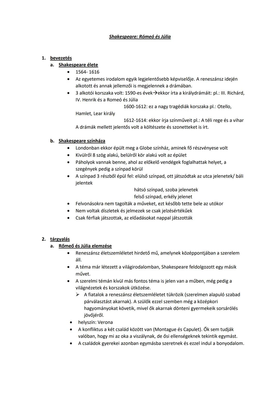 Shakespeare-Rómeó és Júlia